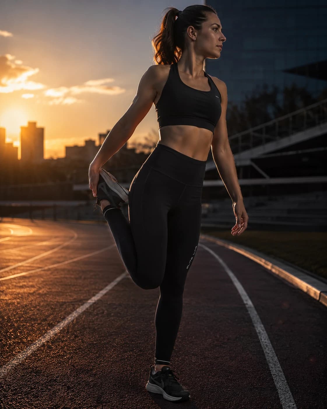 Collant de compression femme Elite Lab Run Elite X1 · Noir