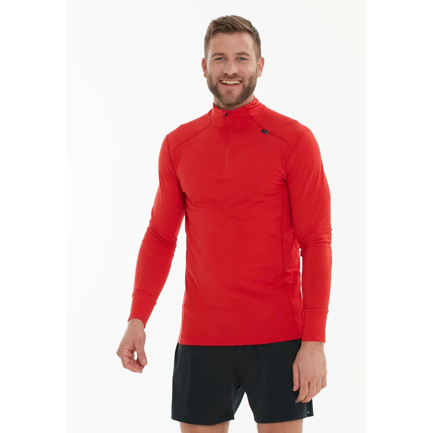 Maillot manches longues 1/4 zip Elite Lab Core X1 Elite · Rouge