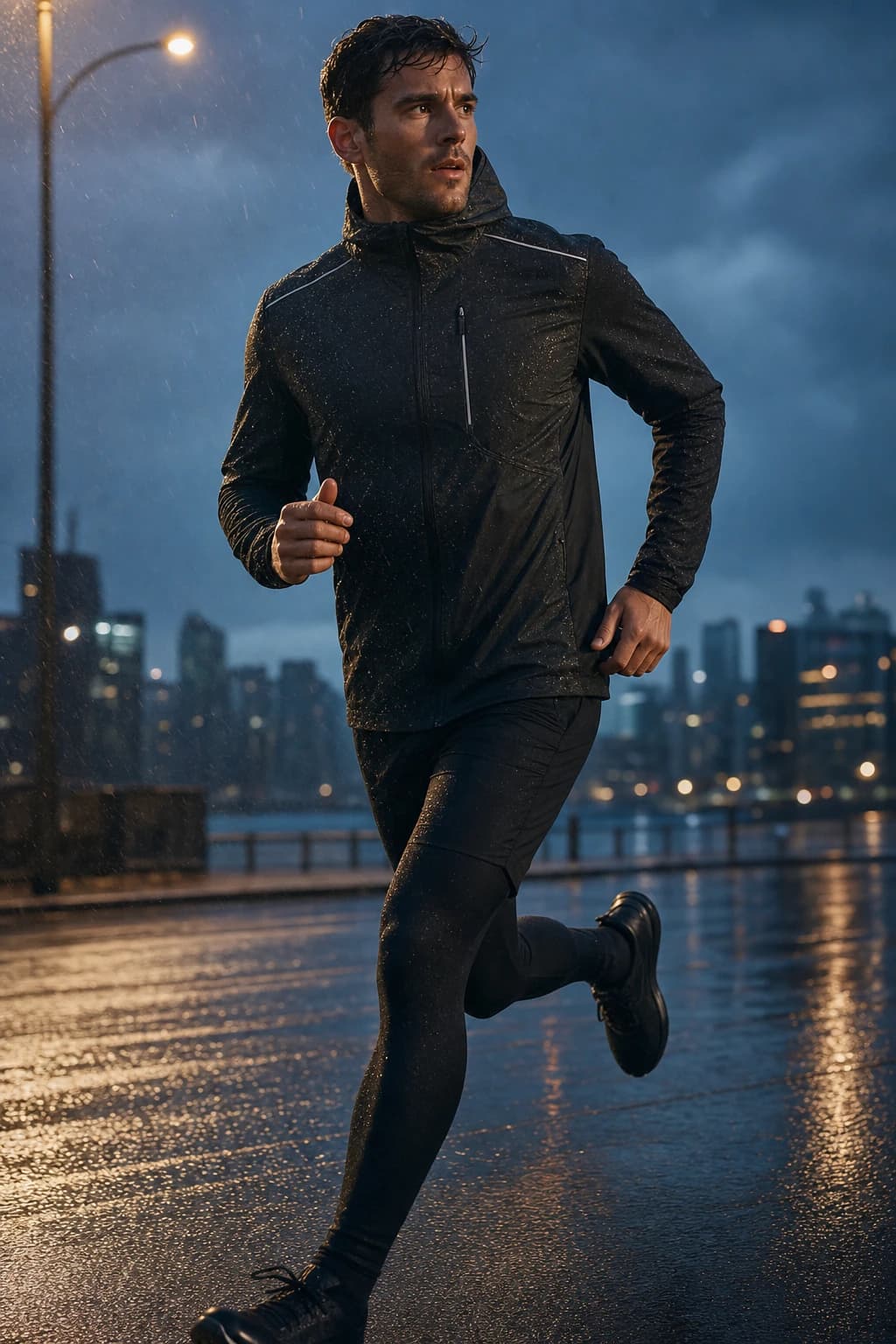 Veste imperméable polyester Elite Lab Shell X1 en situation