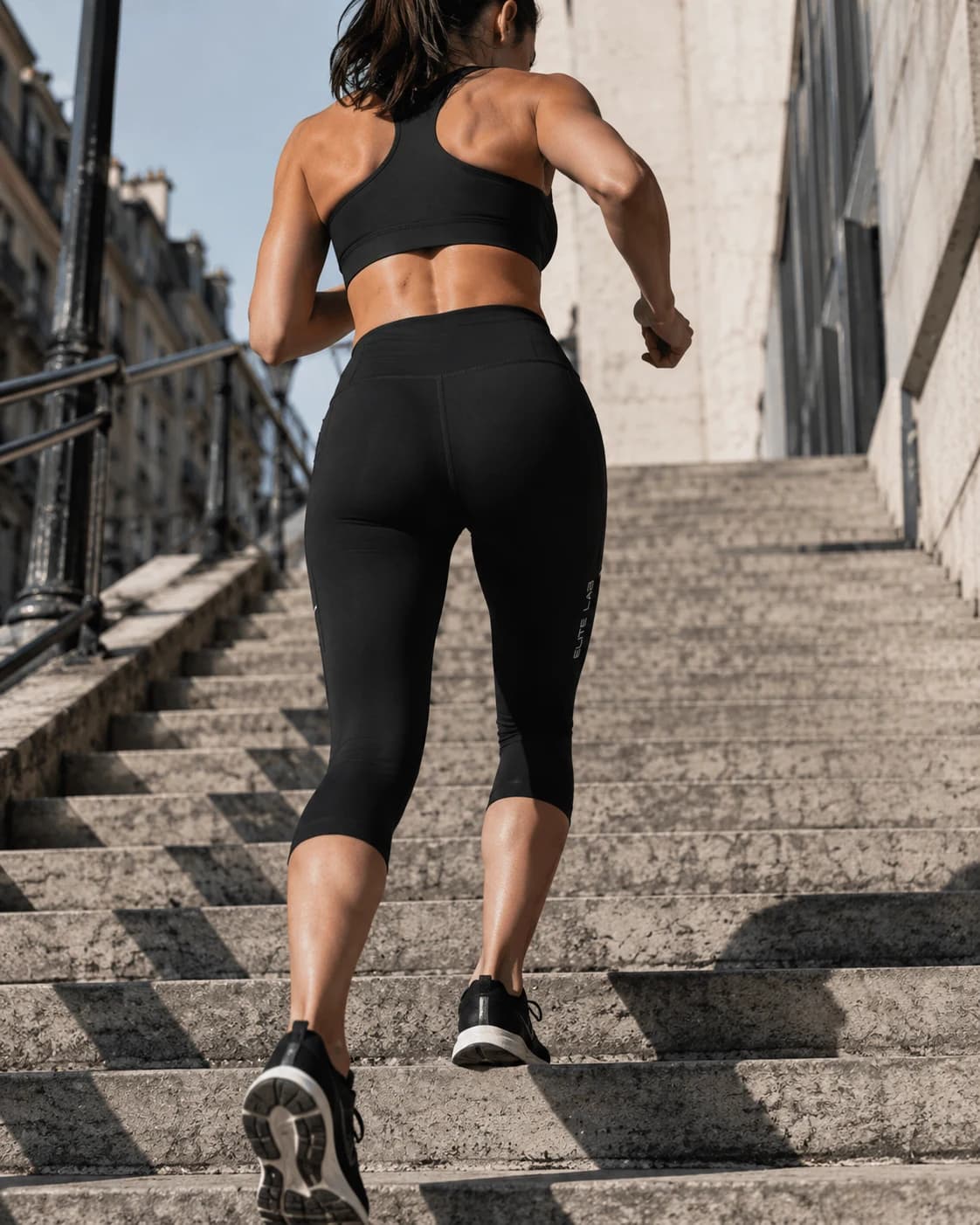 Legging 3/4 femme Elite Lab X1 en situation