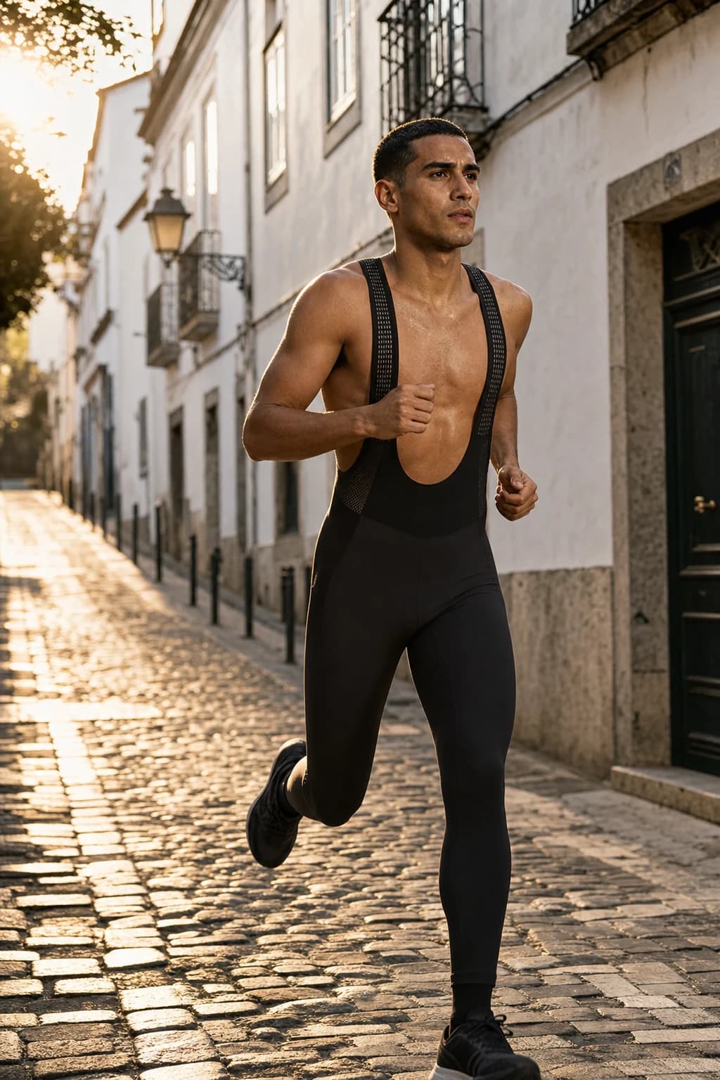 Legging à bretelles thermiques Elite Lab Elite X1 en situation