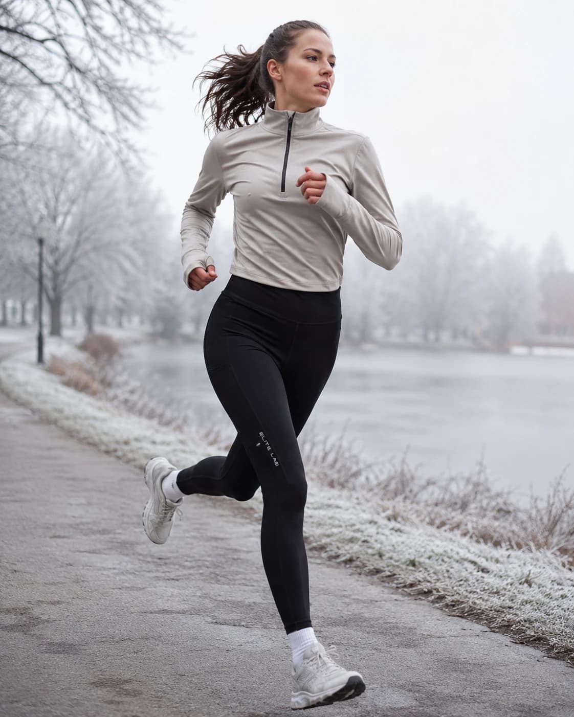 Legging d'hiver femme Elite Lab X1 en situation