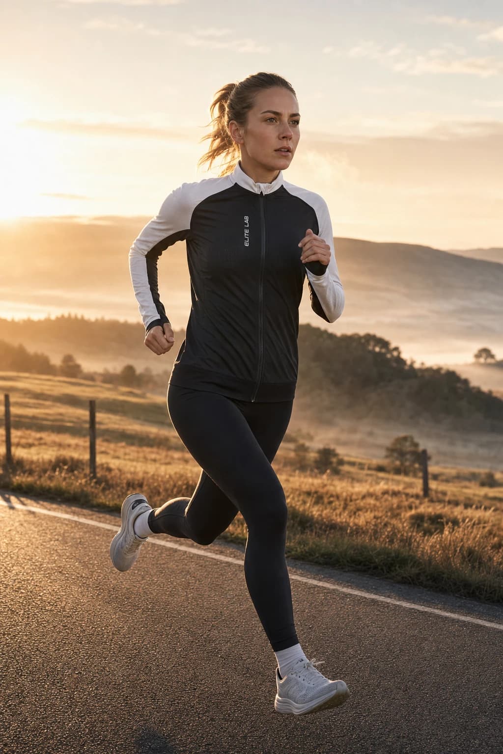Maillot manches longues femme Elite Lab Elite X1 en situation