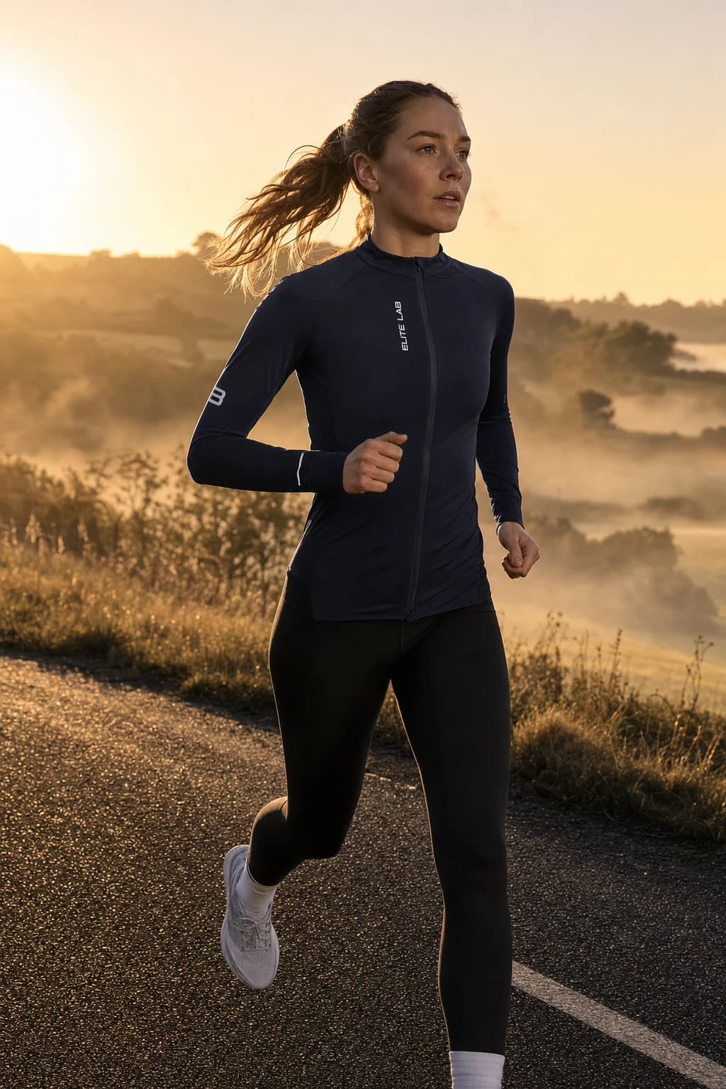 Maillot manches longues femme Elite Lab Elite X1 en situation