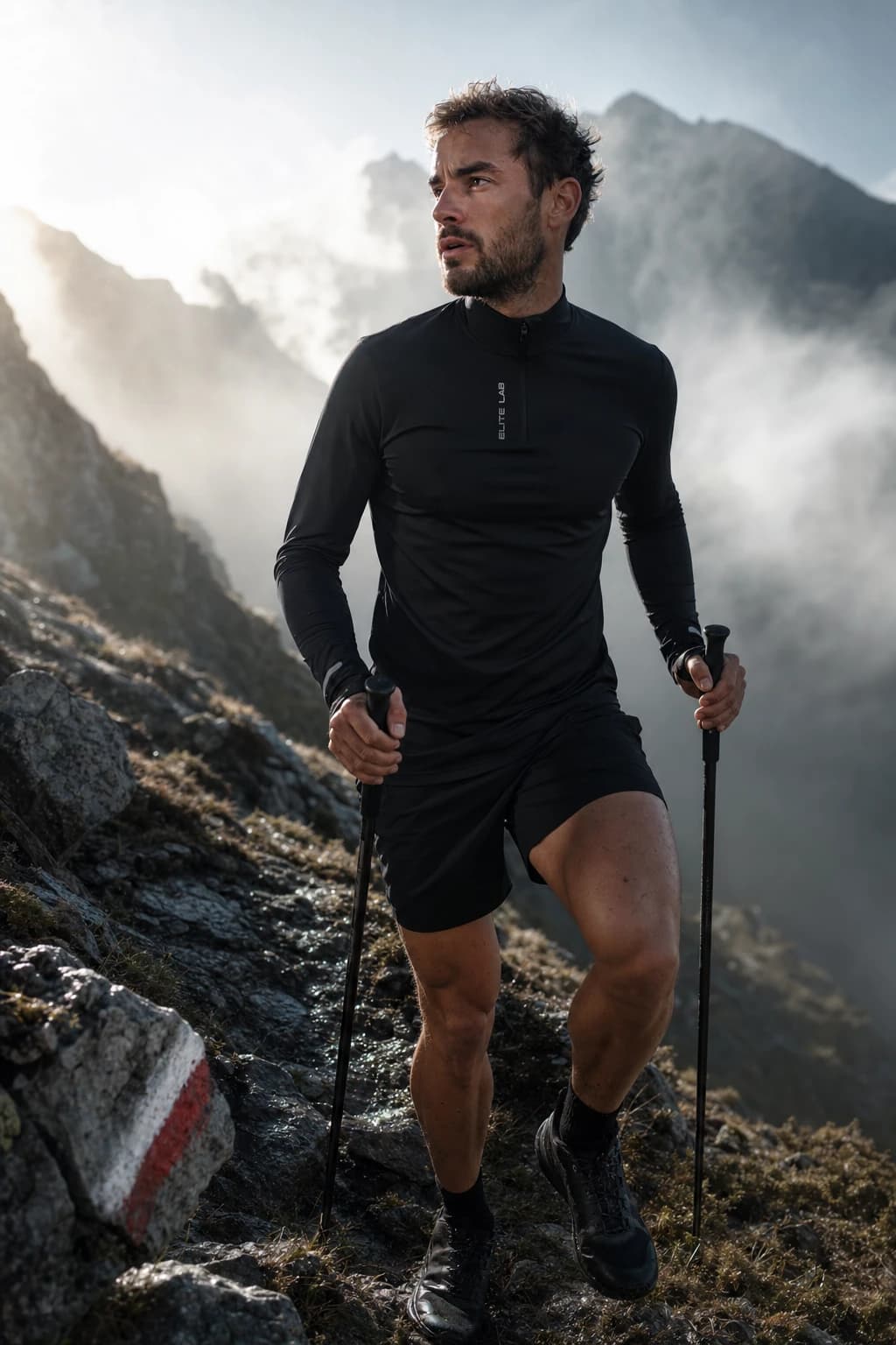 Sous maillot manches longues Elite Lab Core en situation