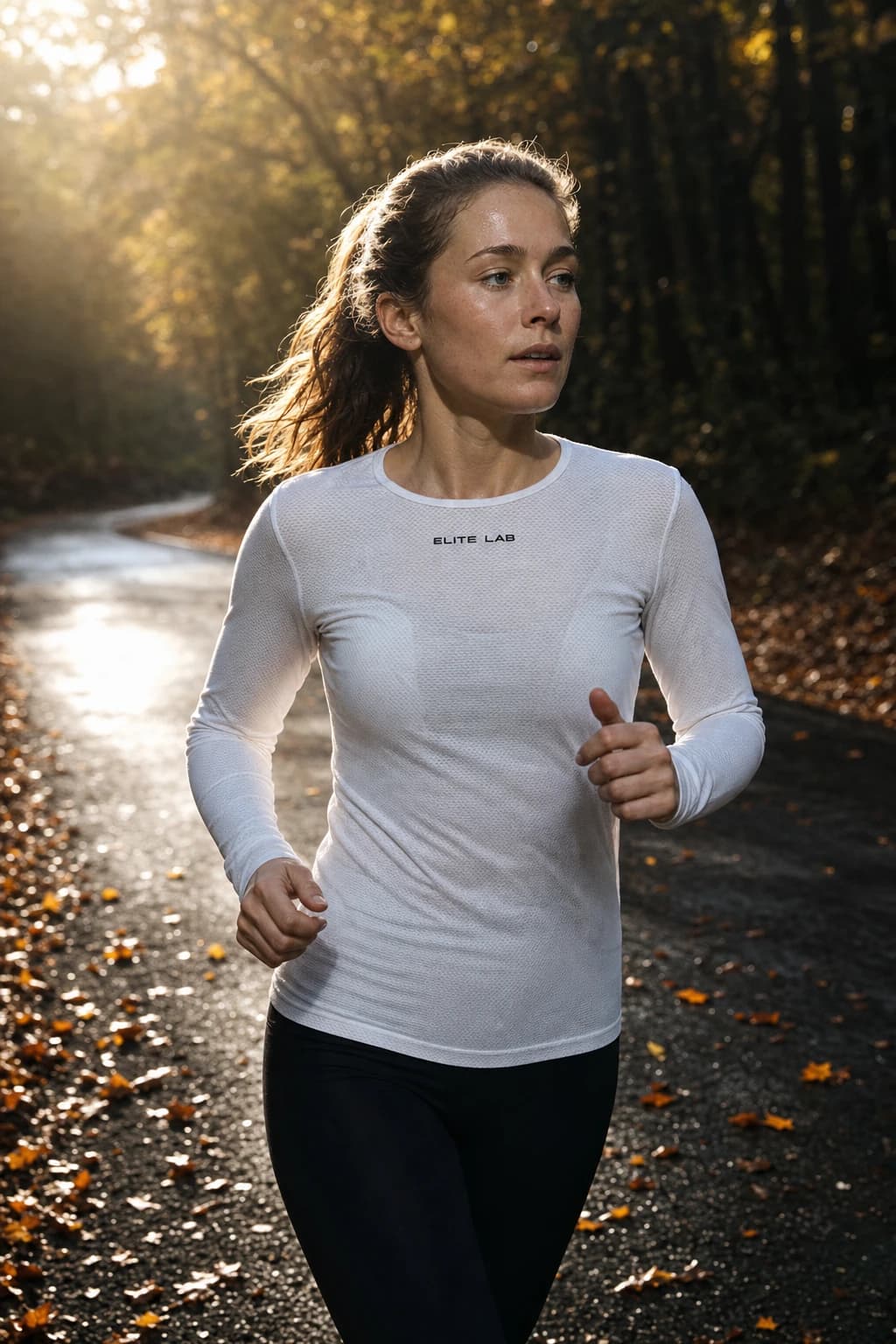 Sous maillot techinque manches longues femme Elite Lab Elite X1 en situation