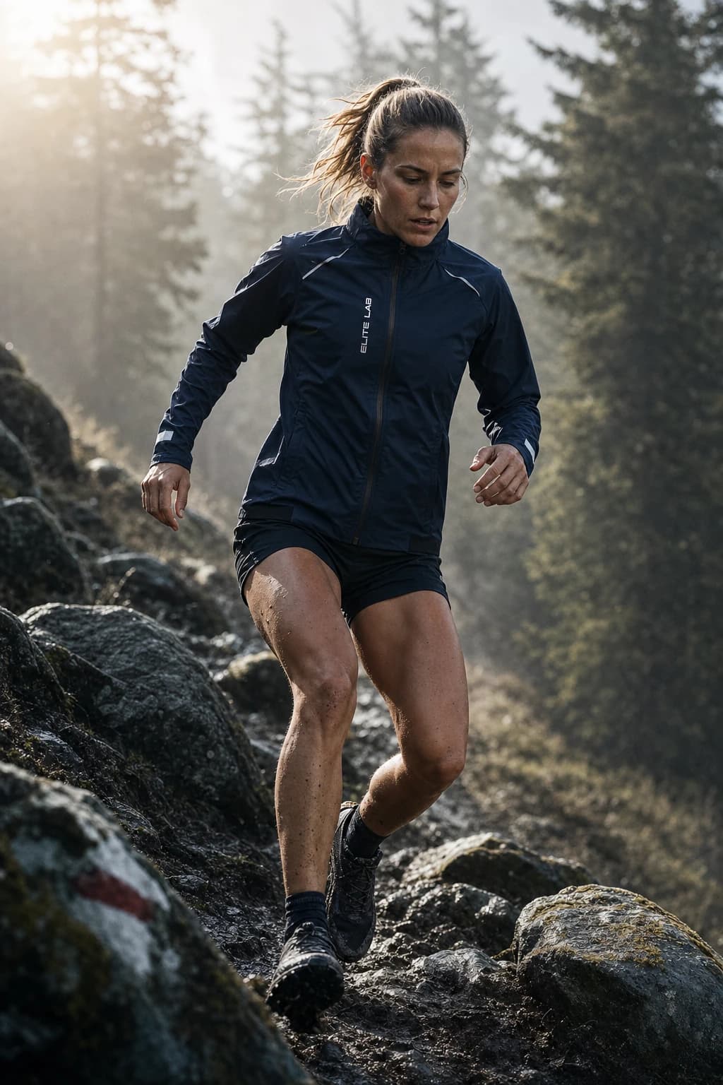 Veste imperméable femme Elite Lab Elite X1 en situation