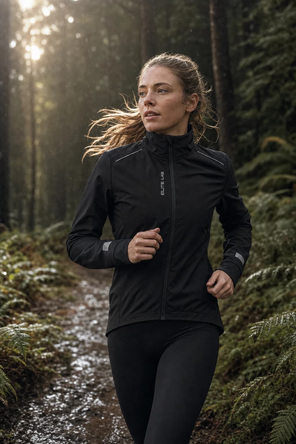 Veste imperméable thermique femme Elite Lab Elite X1 en situation
